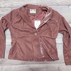 Mia Joy, Girls size 8, Muted mauve Velvet Blazer (NWT)